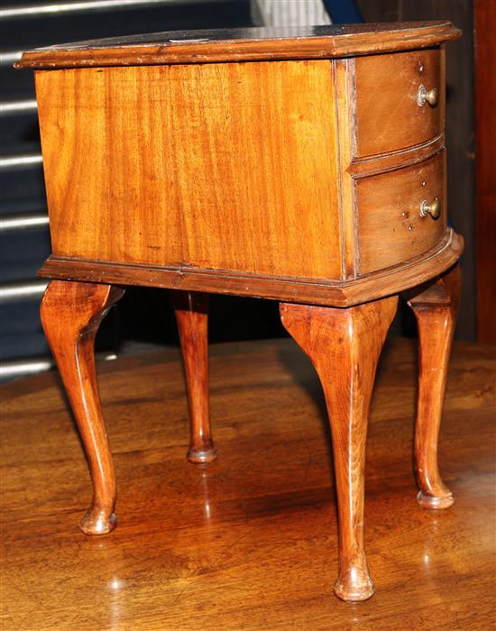 A small four drawer side table, H55cm